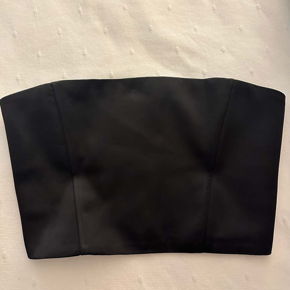 Zara Satin Effect Crop Top